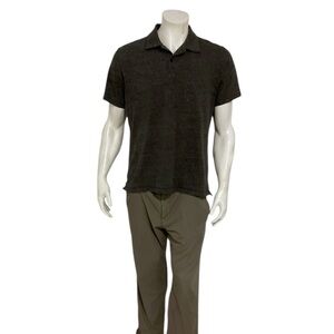 Rag & Bone Mens Grey Polo Shirt